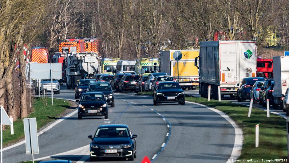 Head-on collision between two local trains in Denmark leaves several injured