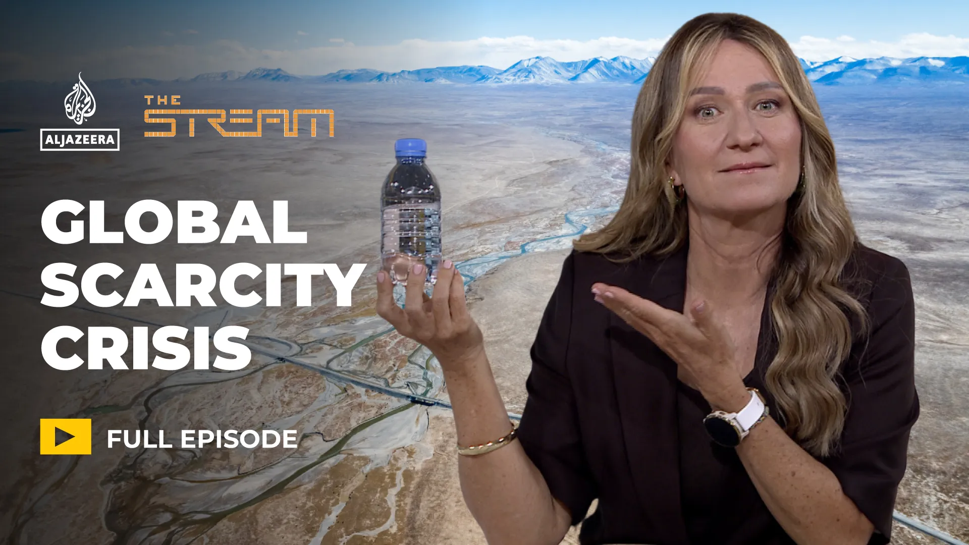 How does targeting water supply during war worsen the scarcity crisis?