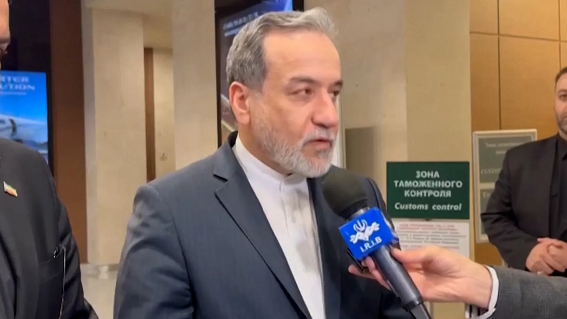 Iran’s foreign minister in Russia for talks