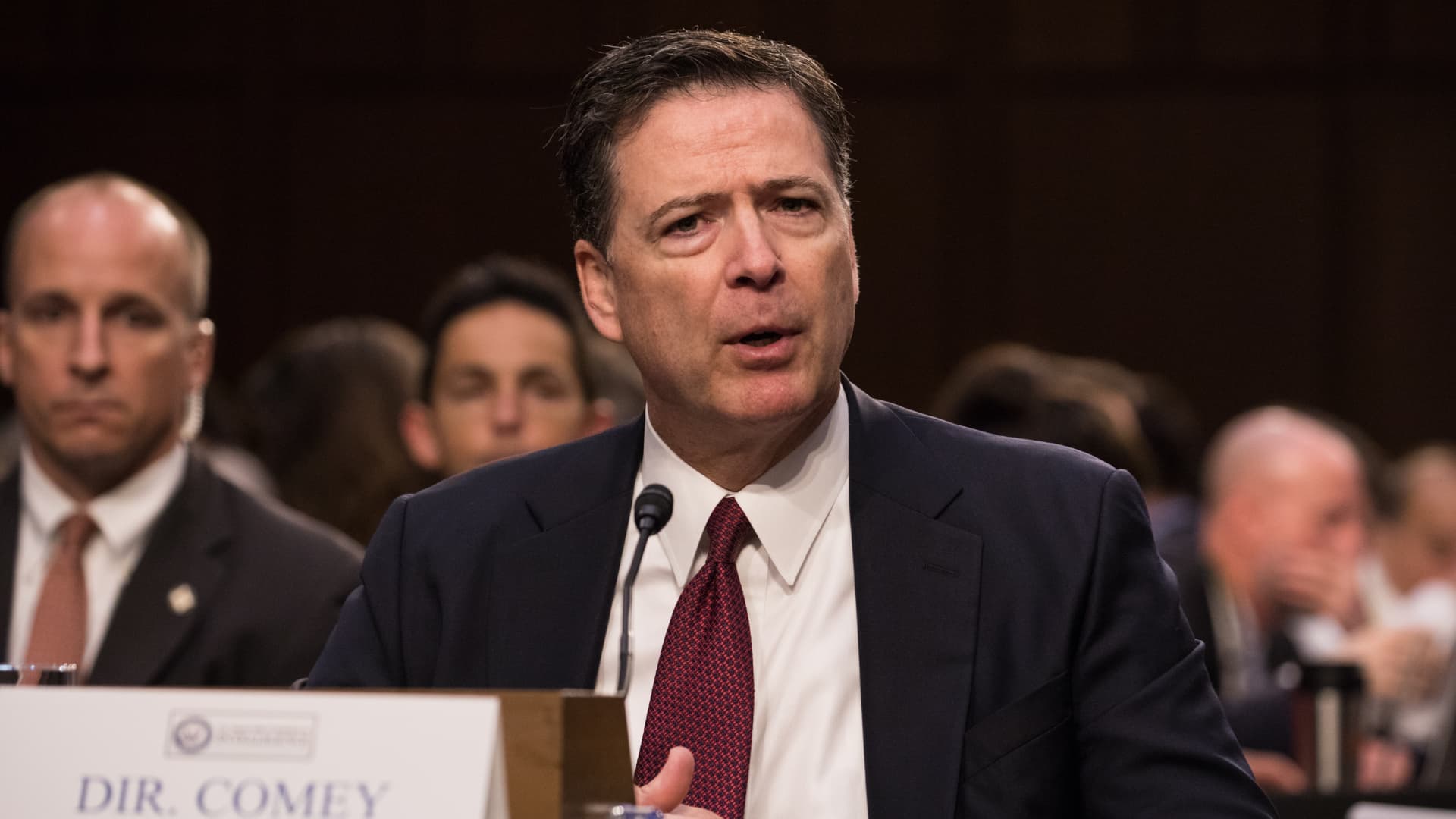 James Comey appears in court on Trump seashells threat indictment