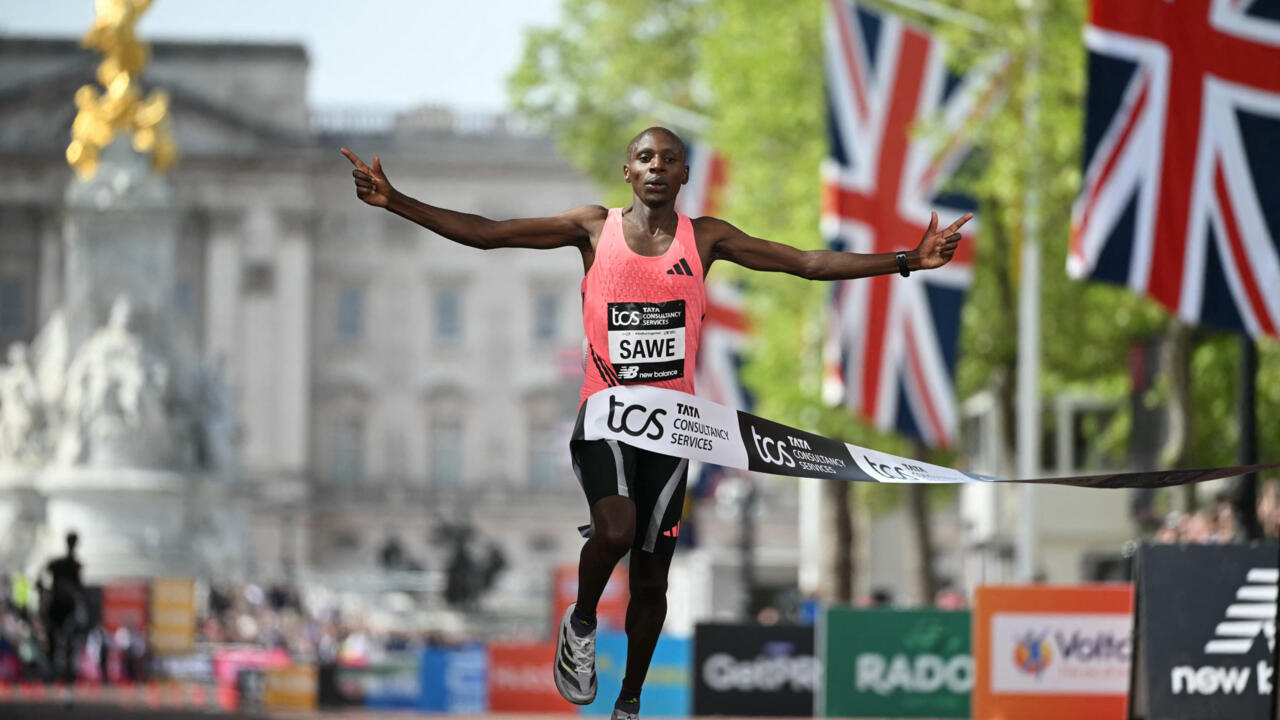 Kenya's Sabastian Sawe, first man to run a marathon in under two hours