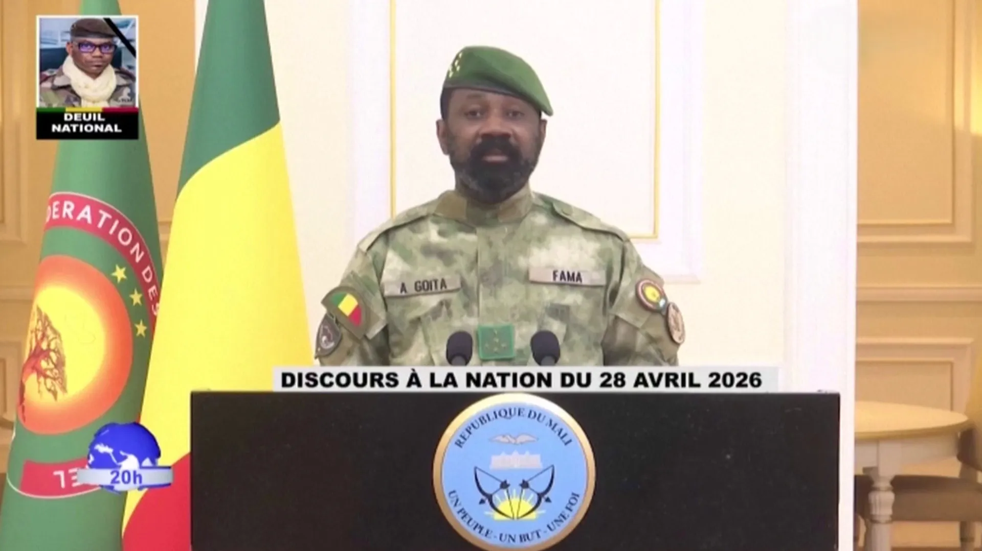 Mali’s military leader emerges after alleged coup attempt