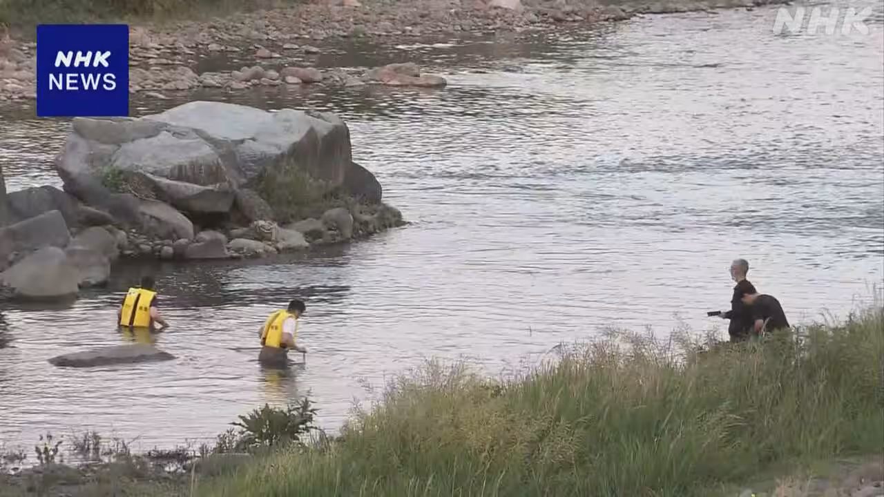 福岡と大分の県境の山国川 男性が流され死亡 10代か