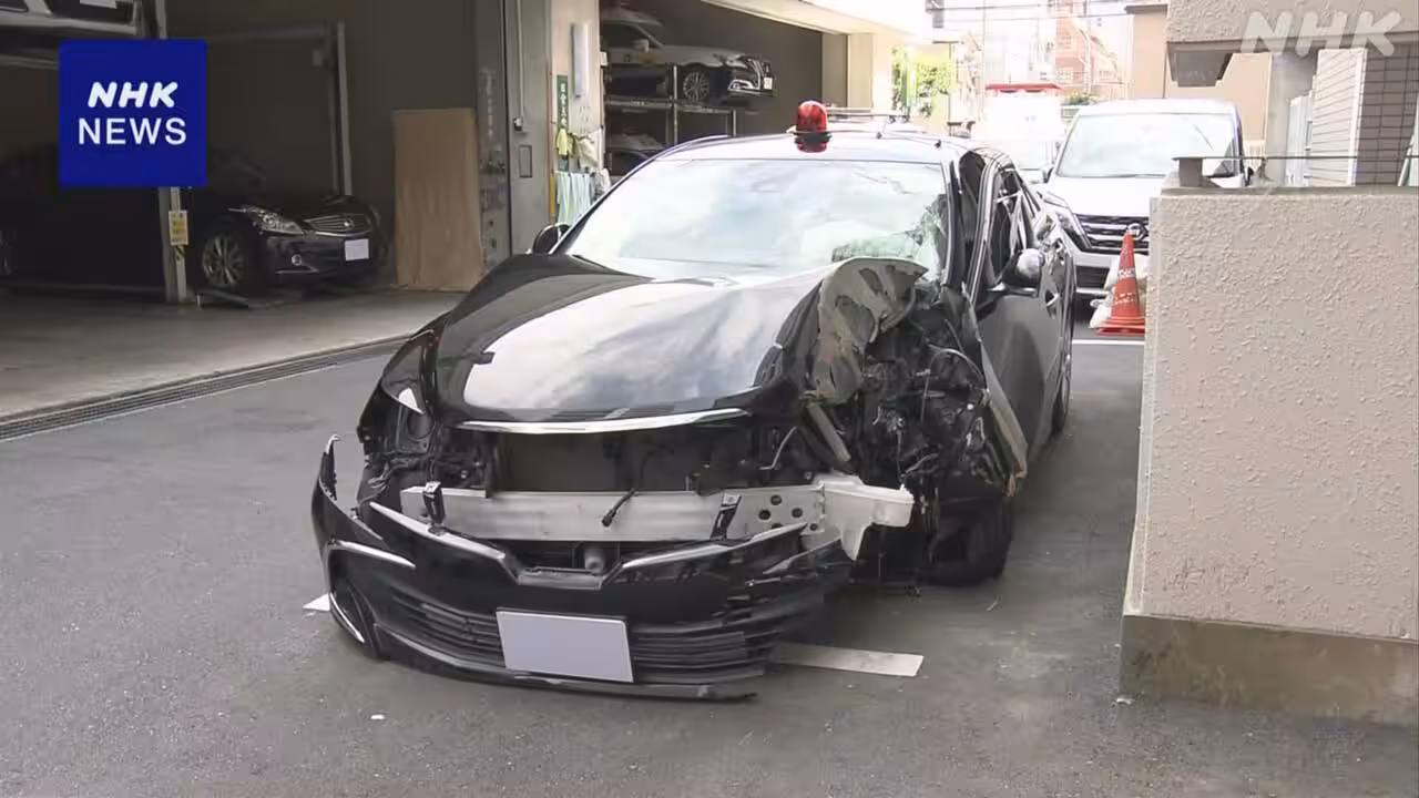 東京 練馬区 改造した偽パトカーで飲酒・暴走事故か 2人逮捕