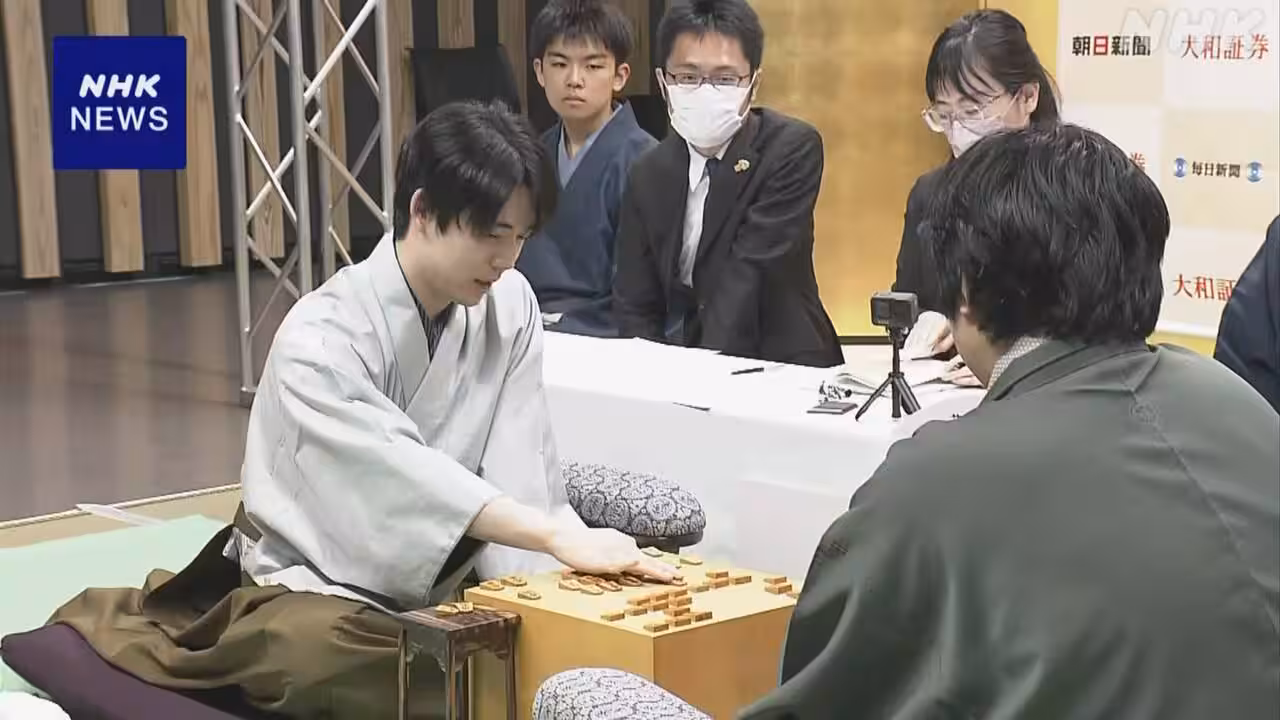 将棋「名人戦」 藤井聡太六冠が4連勝で4連覇