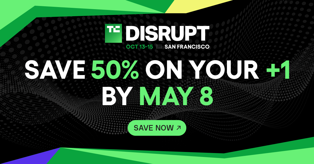 5 days only: Bring a partner or colleague and get 50% off a second TechCrunch Disrupt 2026 pass