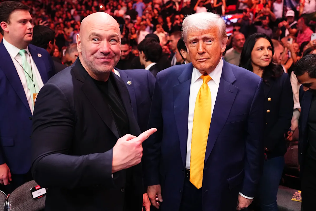 As UFC White House nears, Dana White is suddenly everywhere, making the case for Trump — and himself