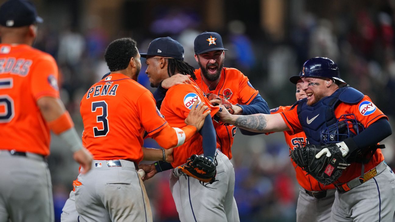 Astros' Imai, 2 relievers combine to no-hit Ranger...