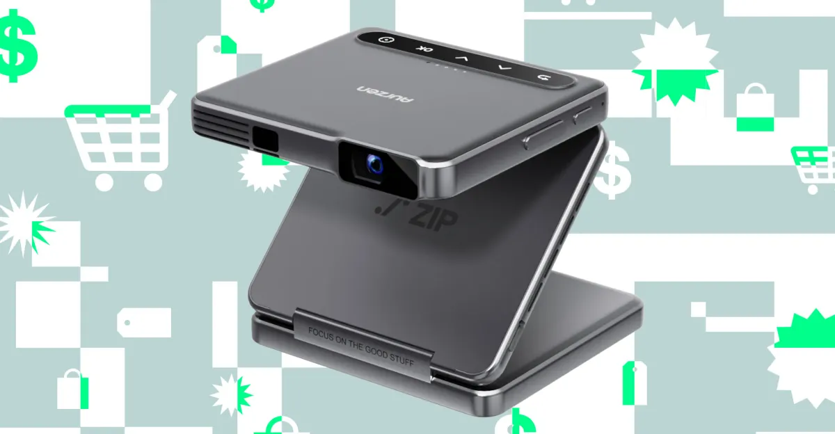 Aurzen’s tiny trifold projector is almost 40 percent off right now