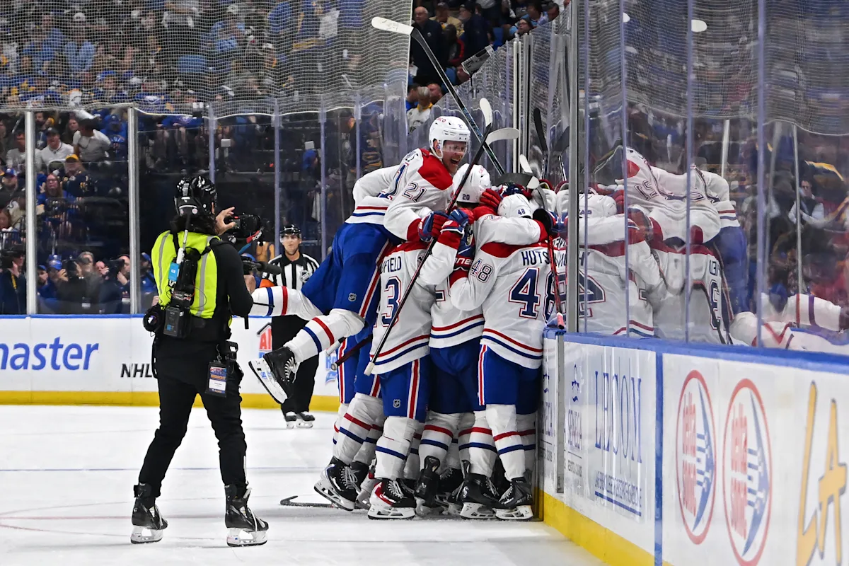 Canadiens' Alex Newhook scores thrilling OT game-winner to defeat Sabres in Game 7
