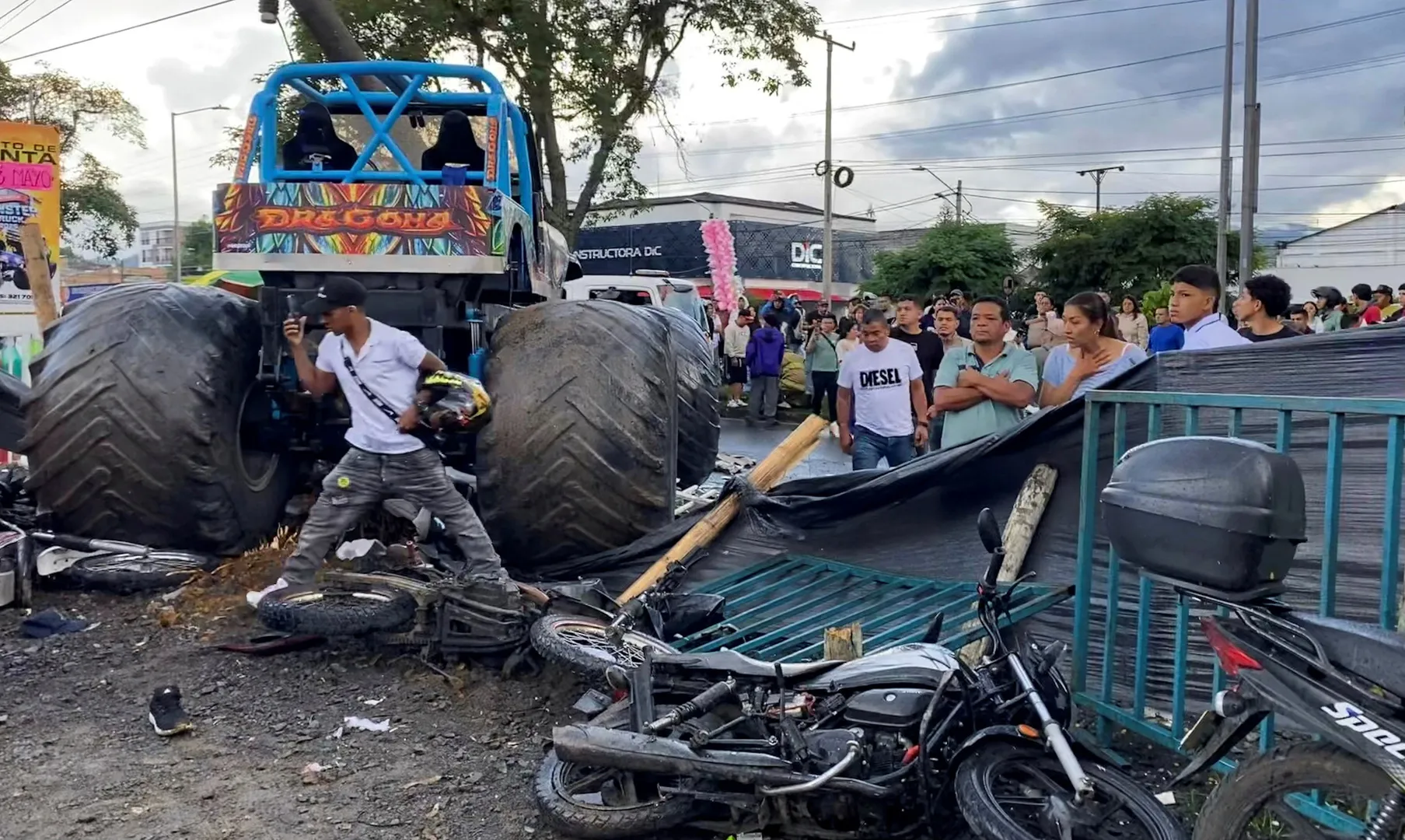 Car show turns to tragedy as monster truck drives into crowd in Colombia