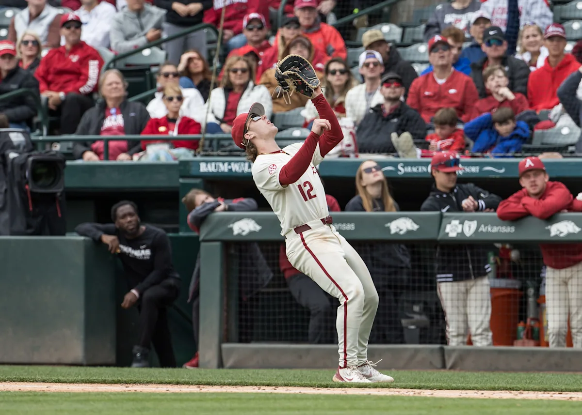 Carter Rutenbar injury update | Arkansas baseball freshman avoids concussion