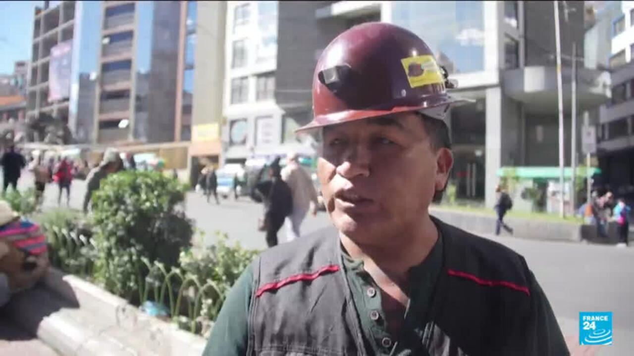 Clashes erupt in Bolivia as miners set off dynamite and police fire tear gas