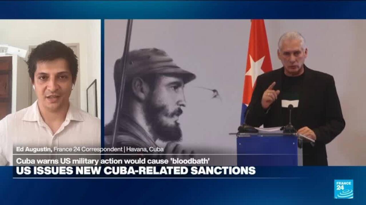 Cuba warns of 'bloodbath' if US attacks; Washington adds sanctions