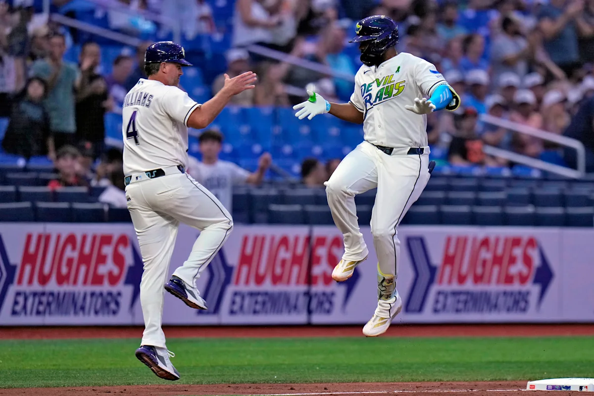 Diaz and Caminero homers, McClanahan's 6 strong innings carry Rays past Giants 3-0