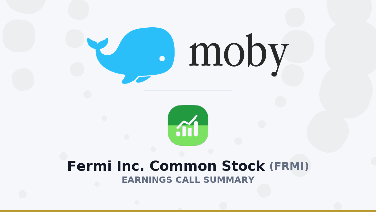 Fermi Inc. Common Stock Q1 2026 Earnings Call Summary
