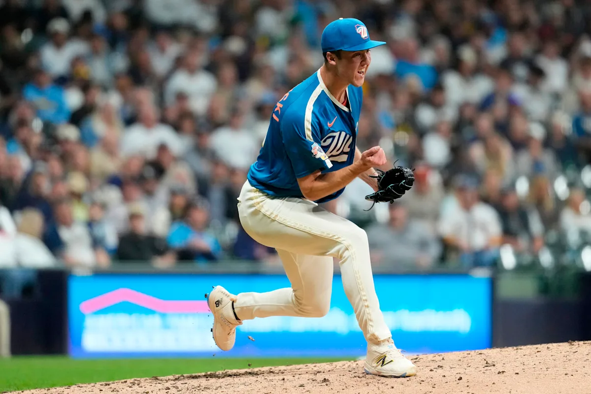 Flame-throwing Misiorowski strikes out 11 as Brewers blank Yankees 6-0