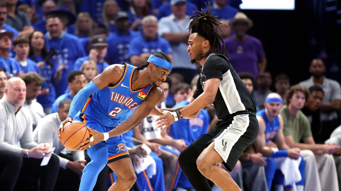 Follow live: Spurs start hot vs. Thunder with Fina...