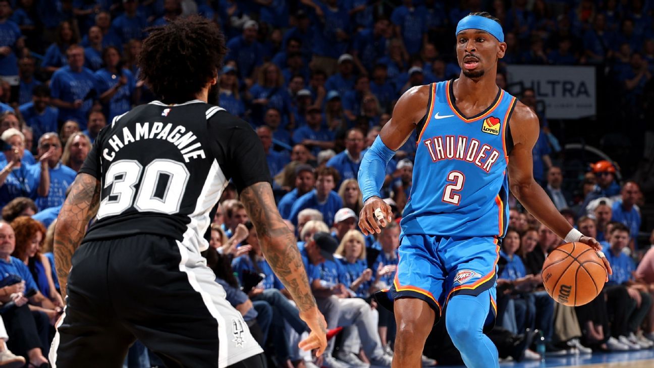 Follow live: Spurs, Thunder battle in OT for Game ...