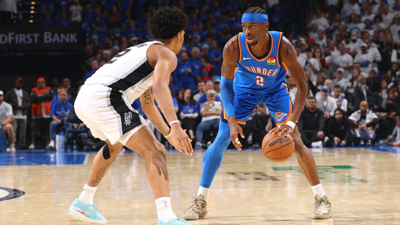 Follow live: Thunder build lead in battle to even ...
