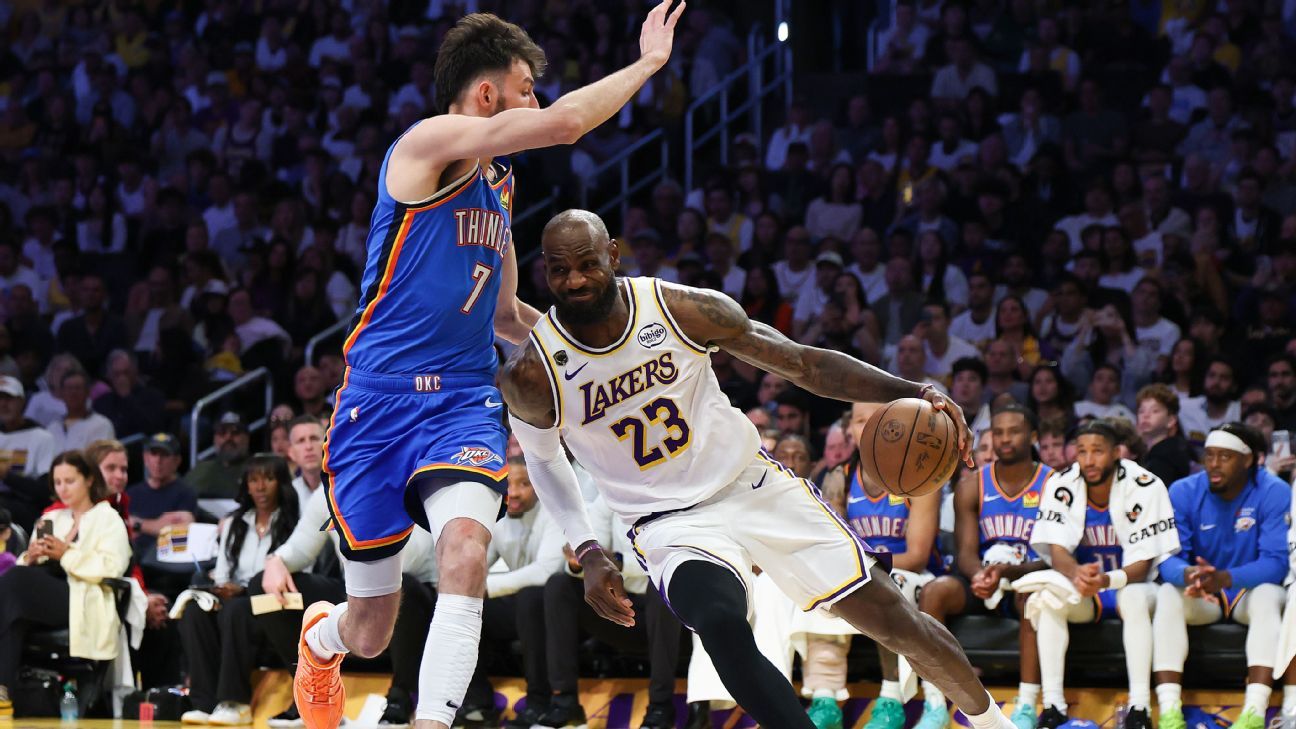 Follow live: Thunder look to close out Lakers in L...