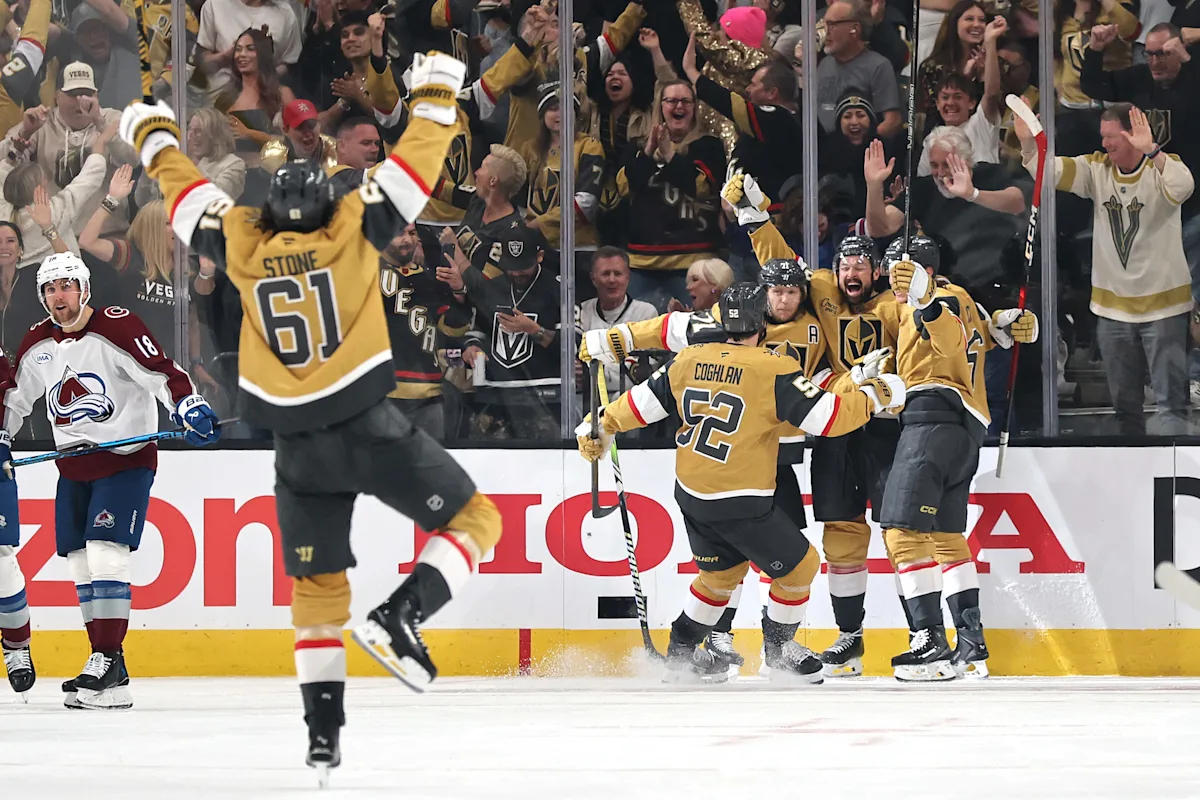 Golden Knights rally to beat Avalanche; 1 win from Stanley Cup Final