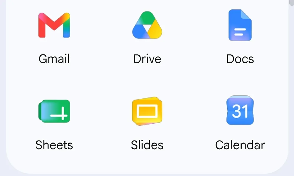 Google is rolling out its redesigned Workspace app icons