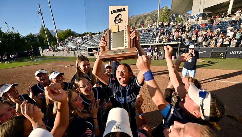 High school softball: Salem Hills wins tight, defensive game over Box Elder for first 5A crown since 2014