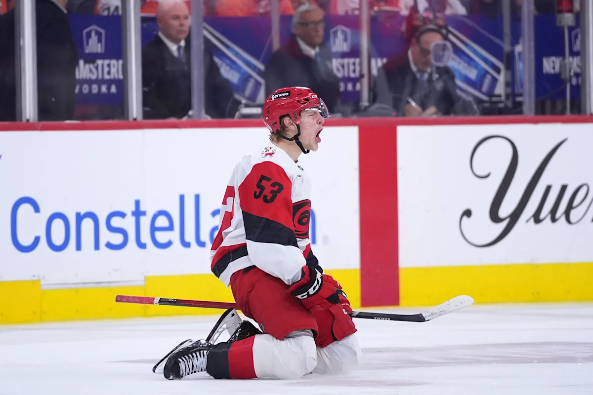 Hurricanes sweep Flyers 3-2 in OT, advance to Eastern Conference finals