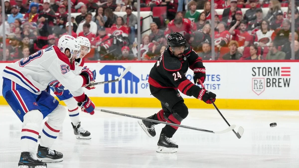 
                        Hurricanes vs. Canadiens odds, prediction: 2026 NHL Eastern Conference finals Game 3 picks by proven model
                    