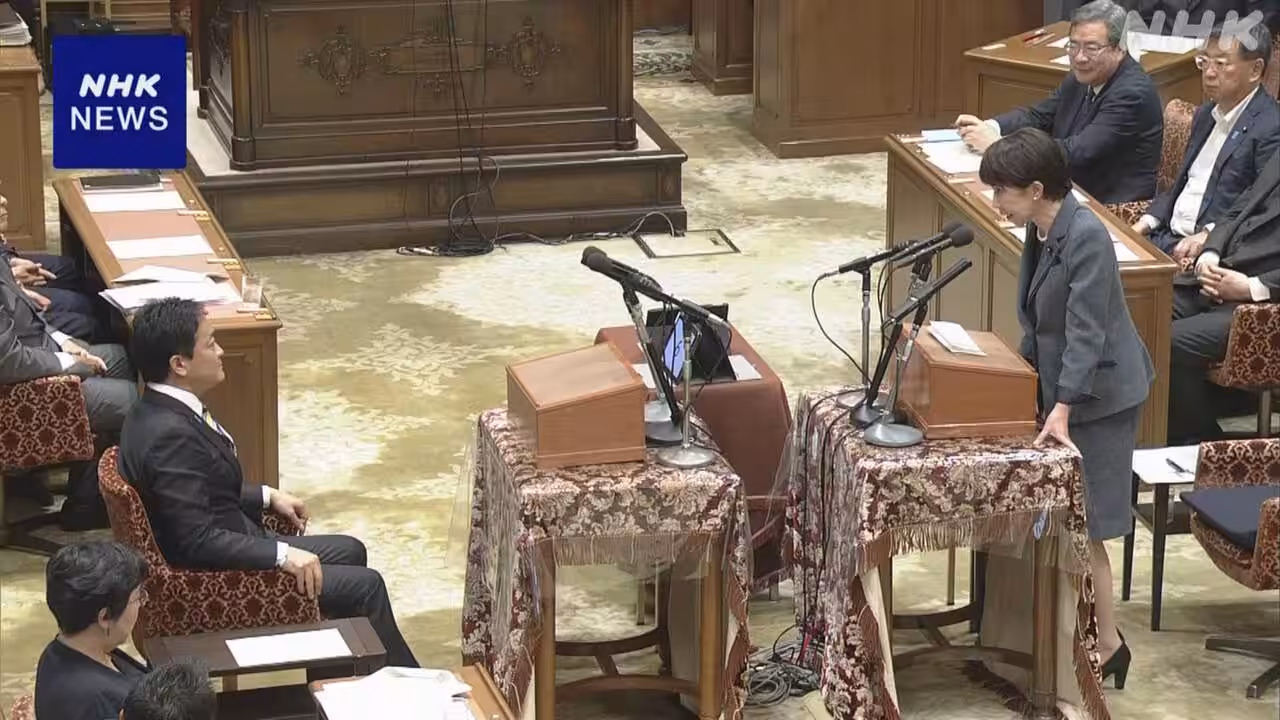 高市首相 中東情勢などの対応で補正予算案検討 野党と党首討論
