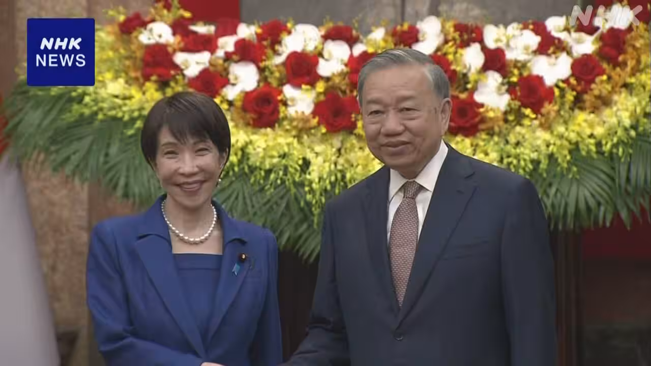 高市首相 ベトナム最高指導者と会談 重要鉱物で連携一致