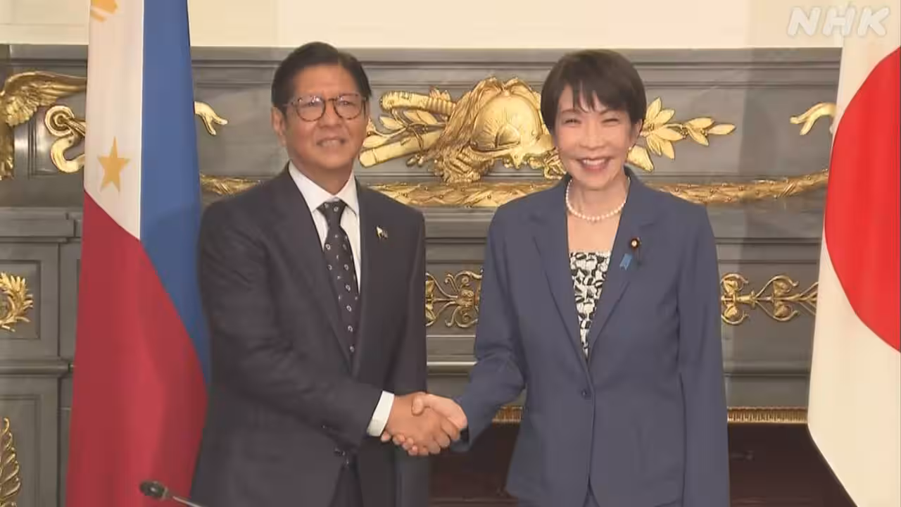 日フィリピン首脳会談 両国協力さらに進展させたい 高市首相