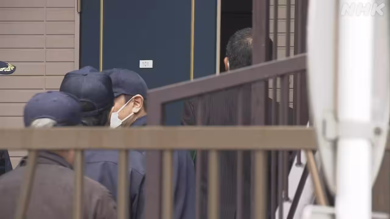 栃木強盗殺人事件 警察が指示役として逮捕した夫婦の自宅捜索