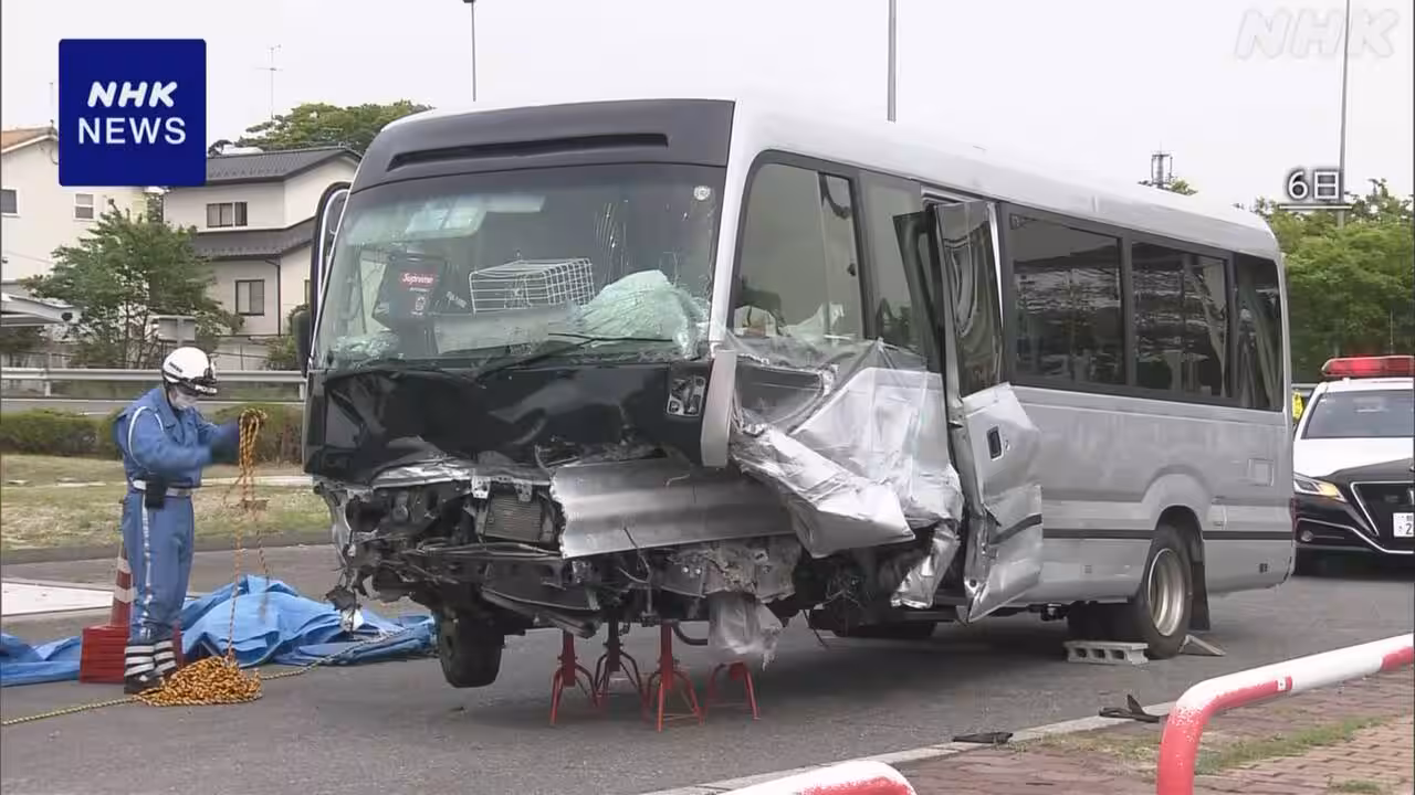 磐越道バス事故 生徒が撮影した動画に運転する容疑者の様子