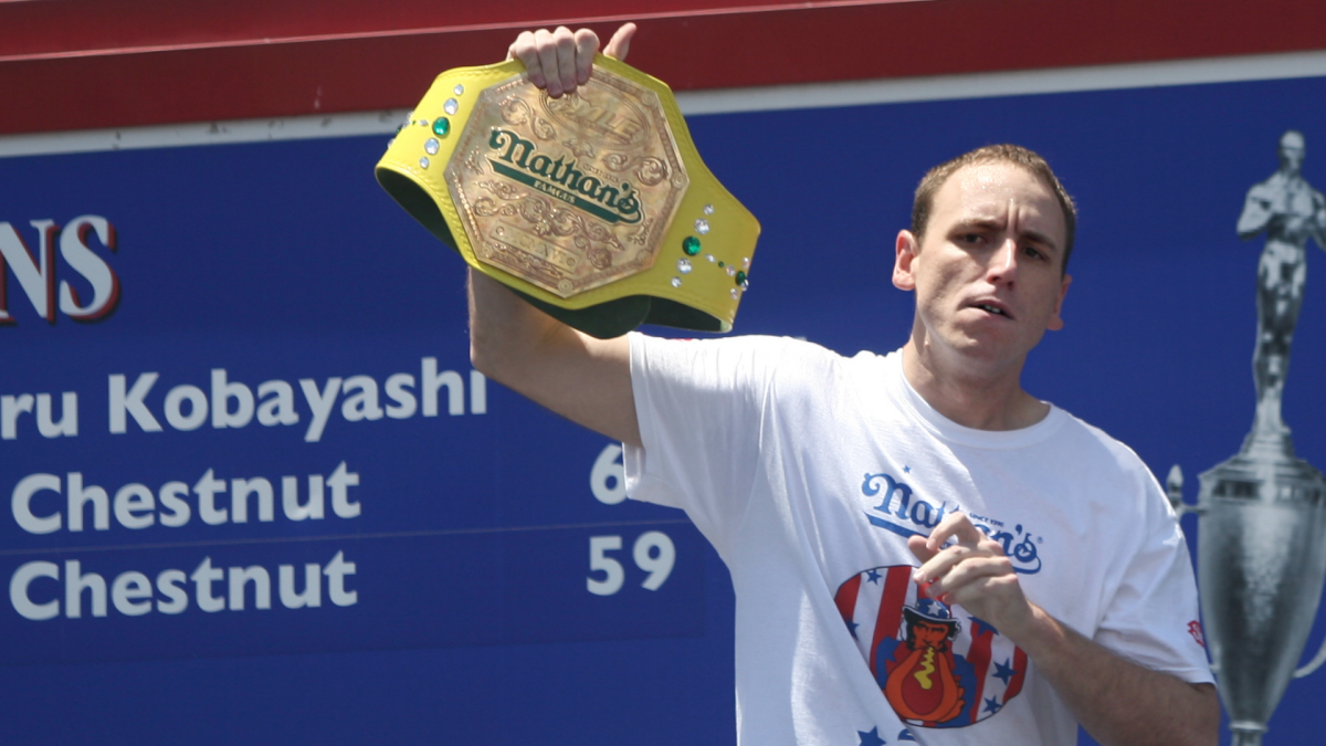 
                        Joey Chestnut pleads guilty to battery after bar incident, hot dog-eating champion will be on probation July 4
                    