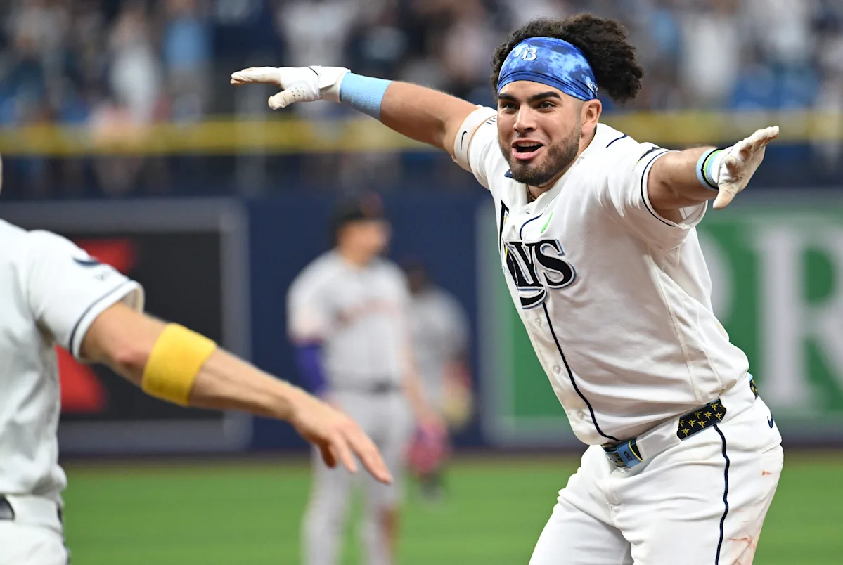 Jonathan Aranda's walk-off single gives Rays 2-1 win over Giants for 3-game sweep