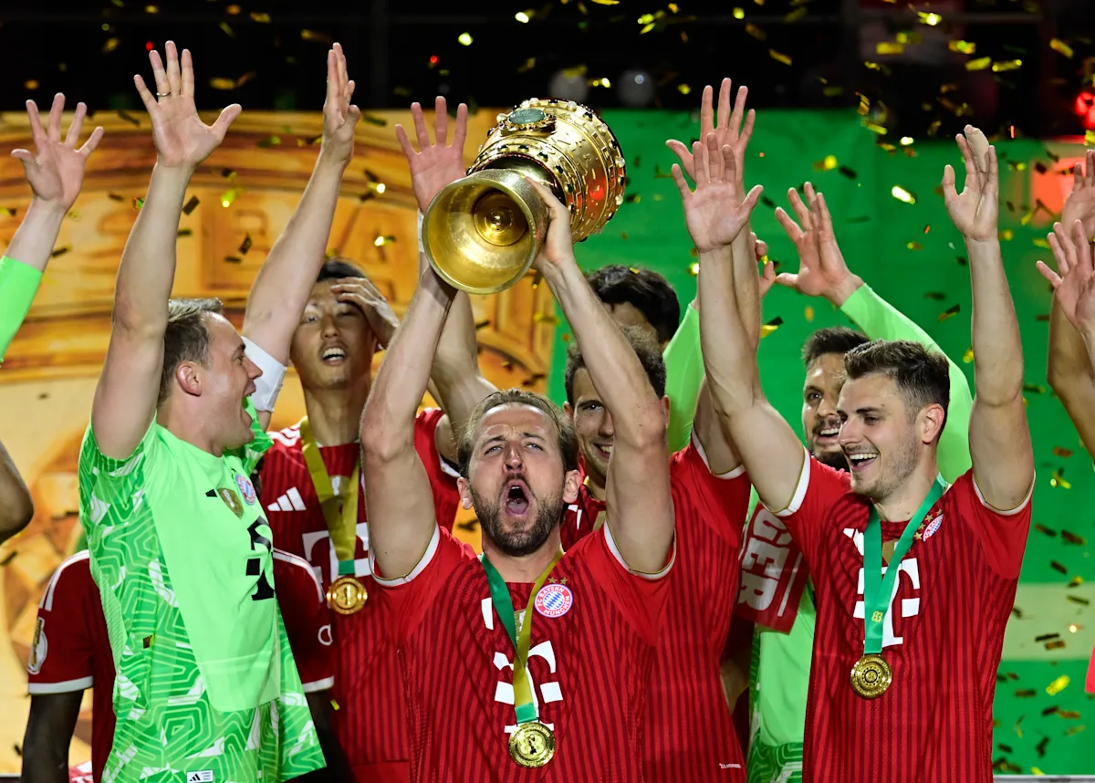 📸 Kane, cockatoo & co.: Bayern's wild DFB-Pokal celebrations