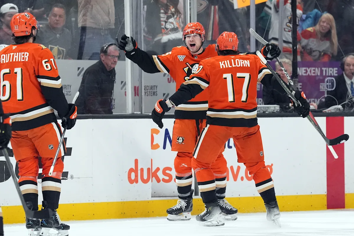 Killorn, Sennecke get big goals in Ducks' series-evening, 4-3 win over Golden Knights in Game 4