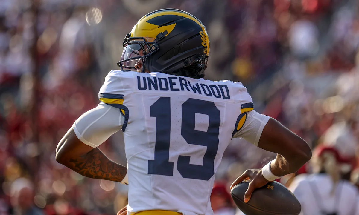 Michigan passer Bryce Underwood second-worst QB hurt by drops in 2025