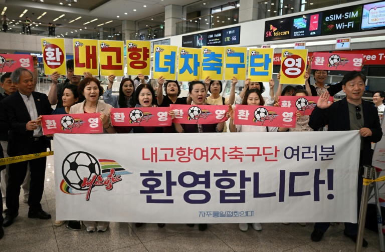 North Korean women footballers land in South ahead of rare match