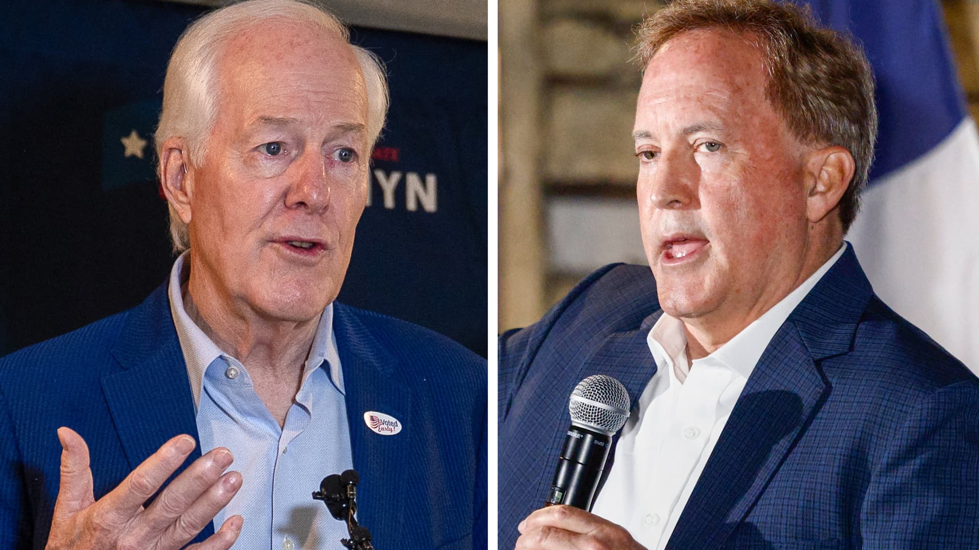 Paxton bests Cornyn in Texas Republican Senate primary after Trump endorsement