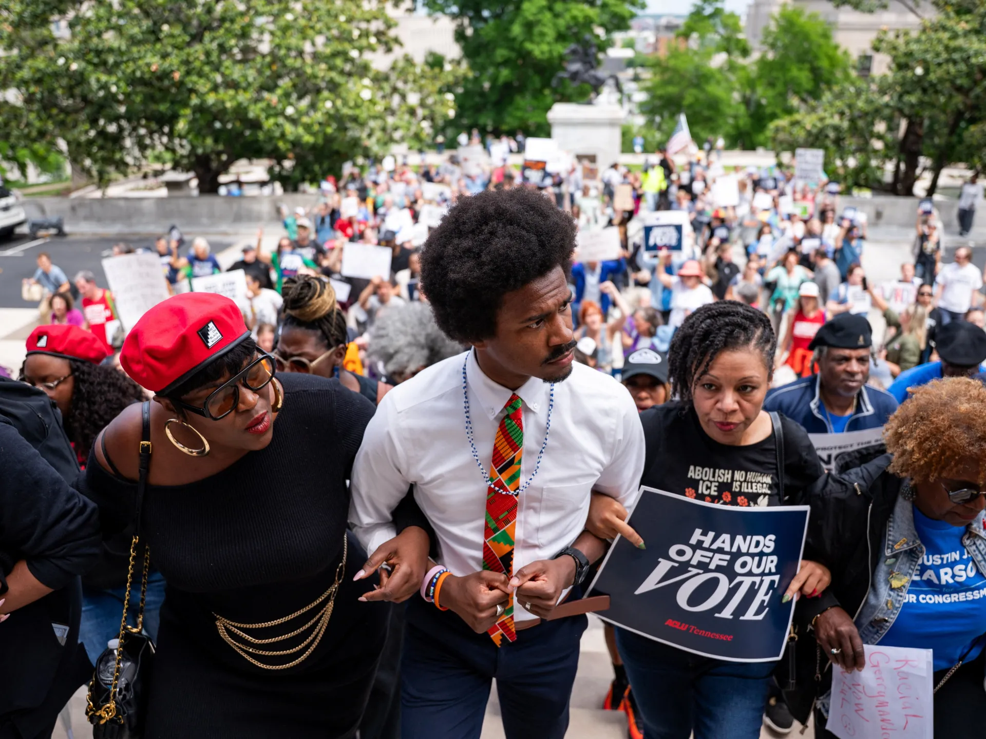 Protesters rally in Louisiana and Tennessee against redistricting