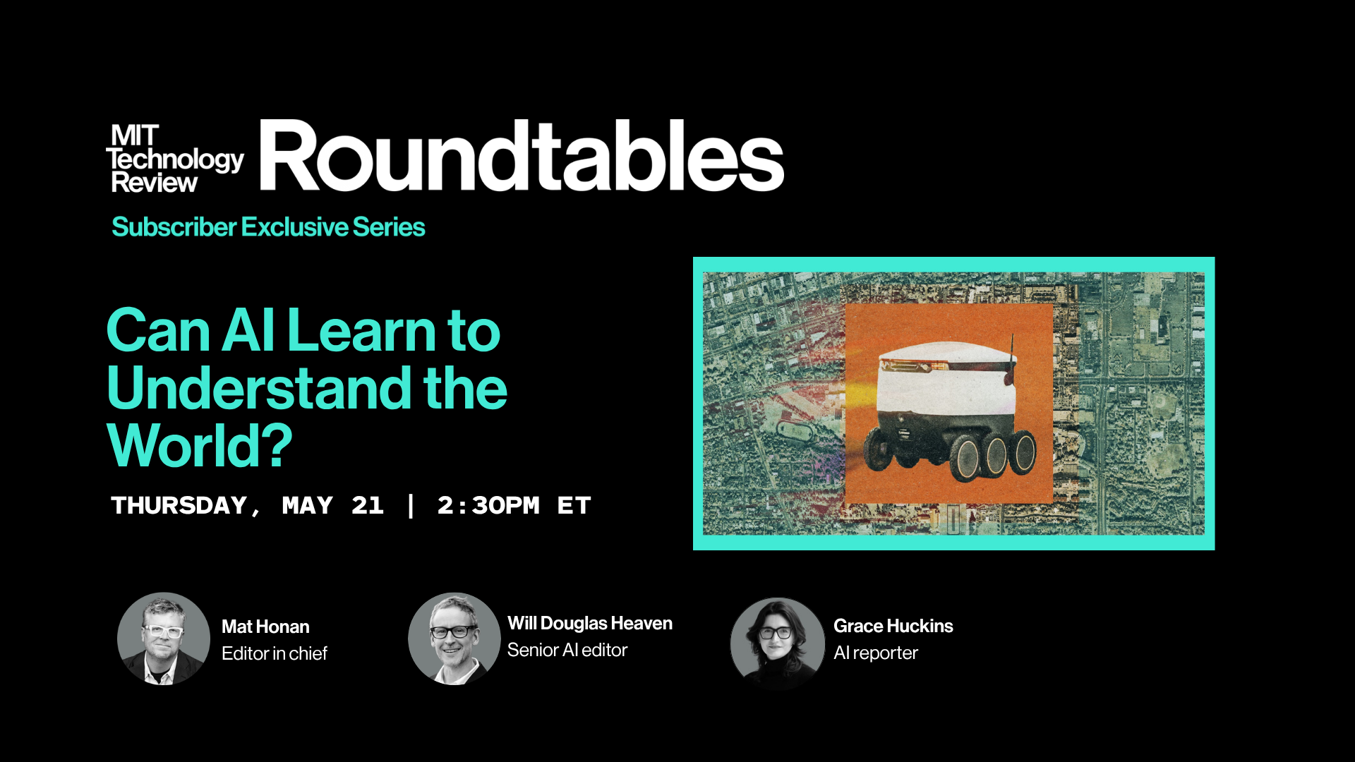 Roundtables: Can AI Learn to Understand the World?