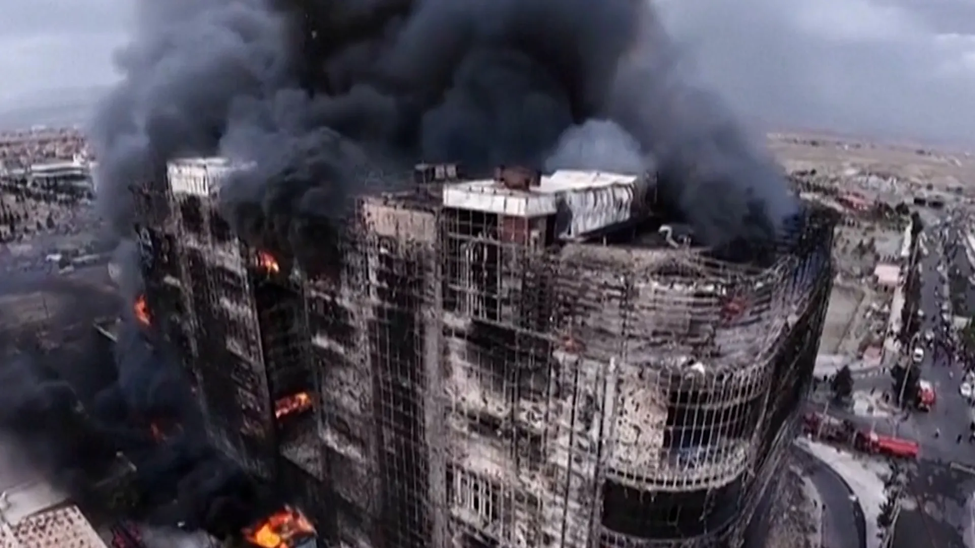 Shopping centre fire kills at least eight people in Iran