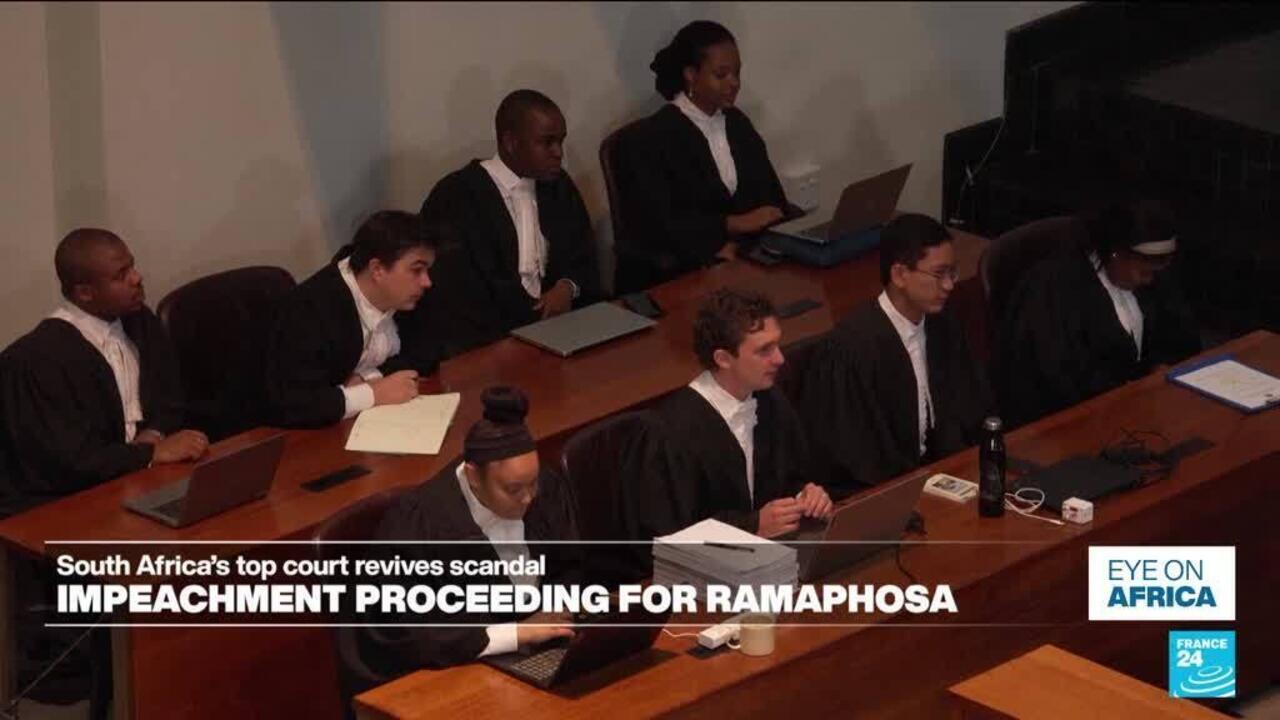 South Africa’s highest court revives impeachment proceedings against the president Cyril Ramaphosa
