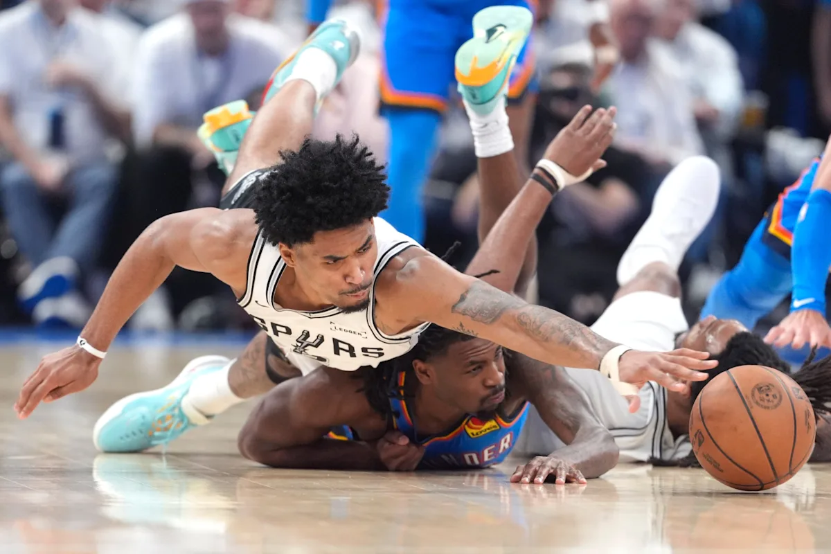 Spurs' injury woes mounting vs Thunder with De'Aaron Fox, Dylan Harper questionable