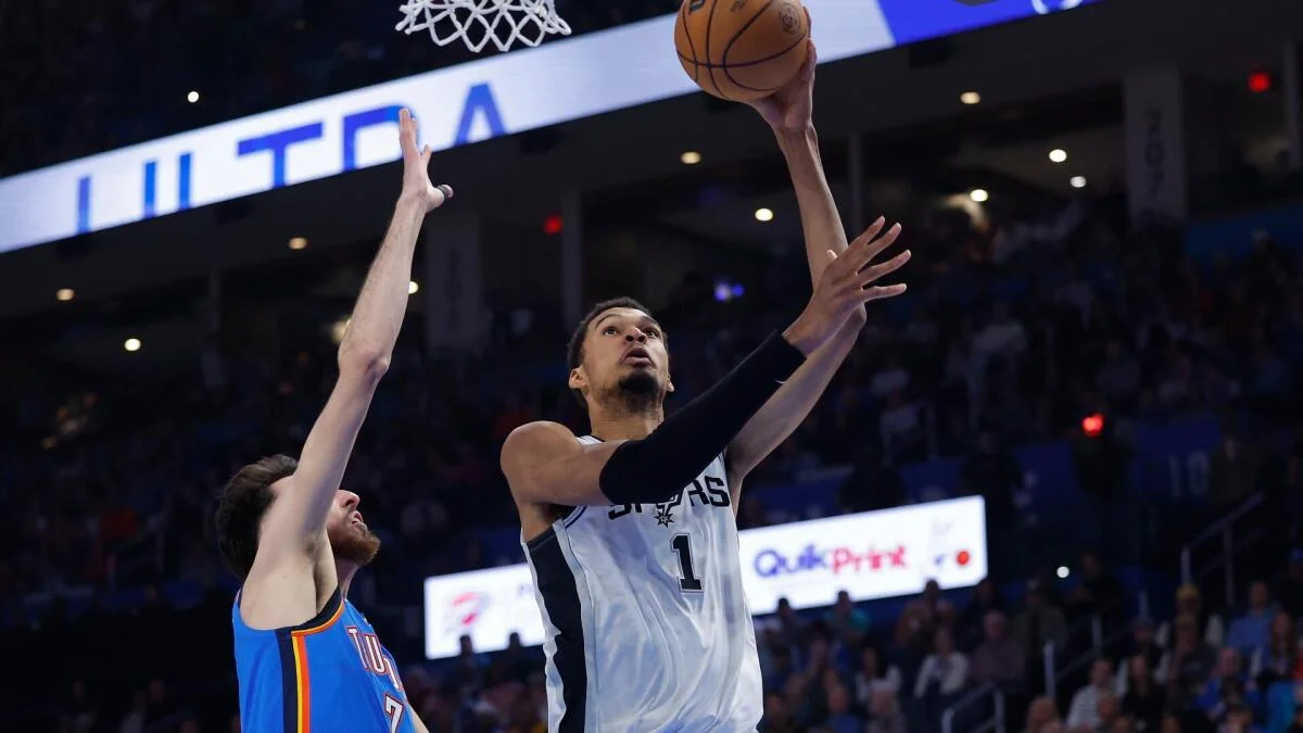 
                        Spurs vs. Thunder odds, prediction: 2026 NBA Western Conference finals picks, Game 1 best bets by proven model
                    