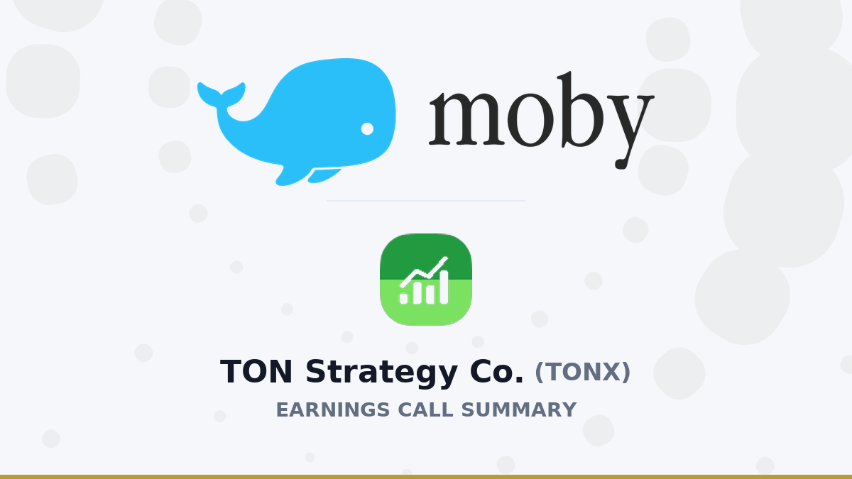 TON Strategy Co. Q1 2026 Earnings Call Summary
