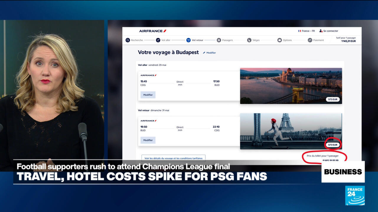 Travel costs soar for Champions League final